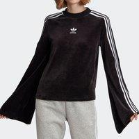 Adidas Originals Trefoil Womens Fleece Ribbed Bell Sleeve Sweatshirt ED4752 UKEvents.net Football Forum
