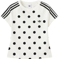 Adidas Women's Sportswear Trefoil Polka Dot Slim Fit Short Sleeve T-Shirt KV1193
