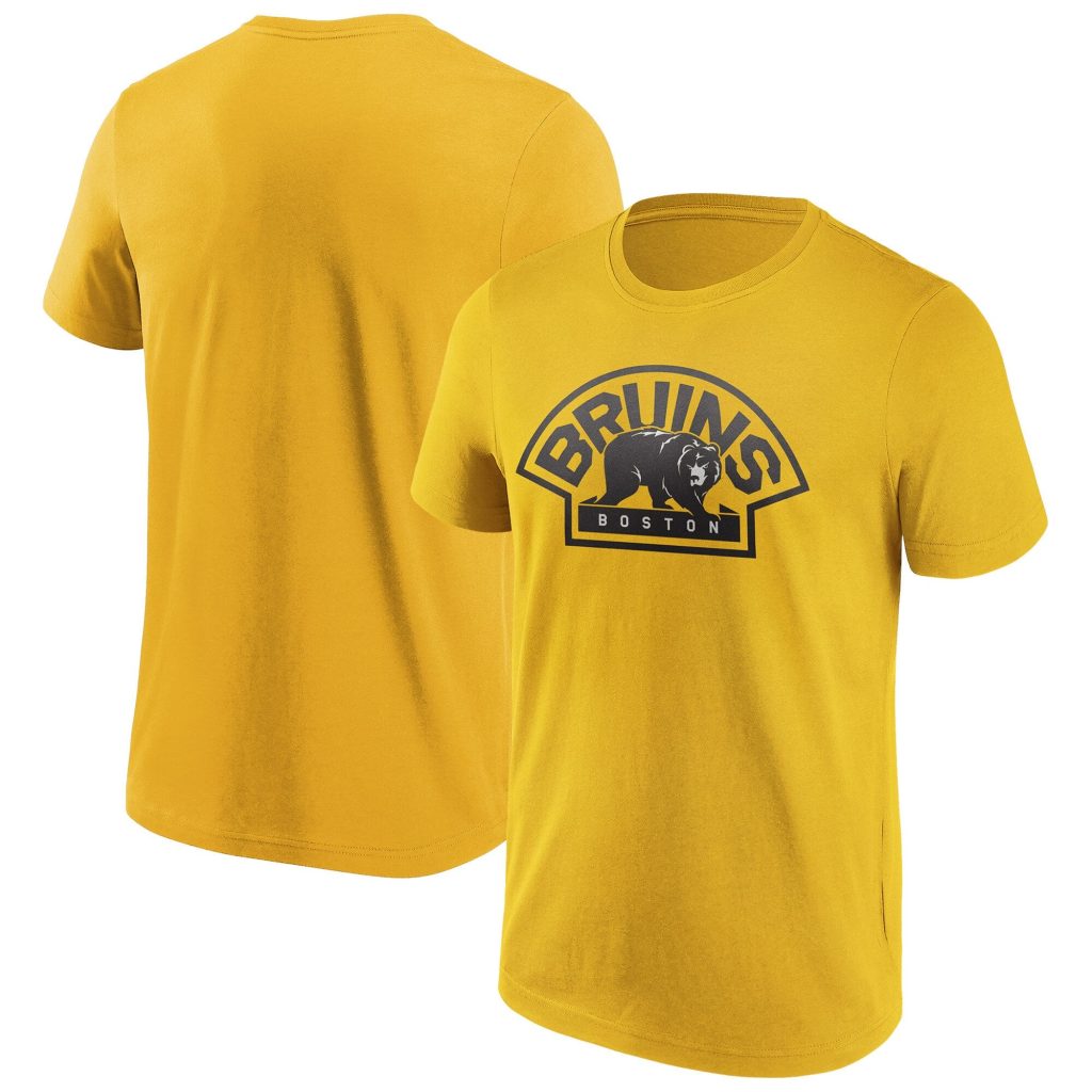 Boston Bruins Iconic Logo Graphic T-Shirt - Gold - Mens