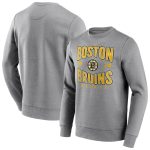 Boston Bruins Wave Off Vintage Crew Sweatshirt - Sports Grey - Mens