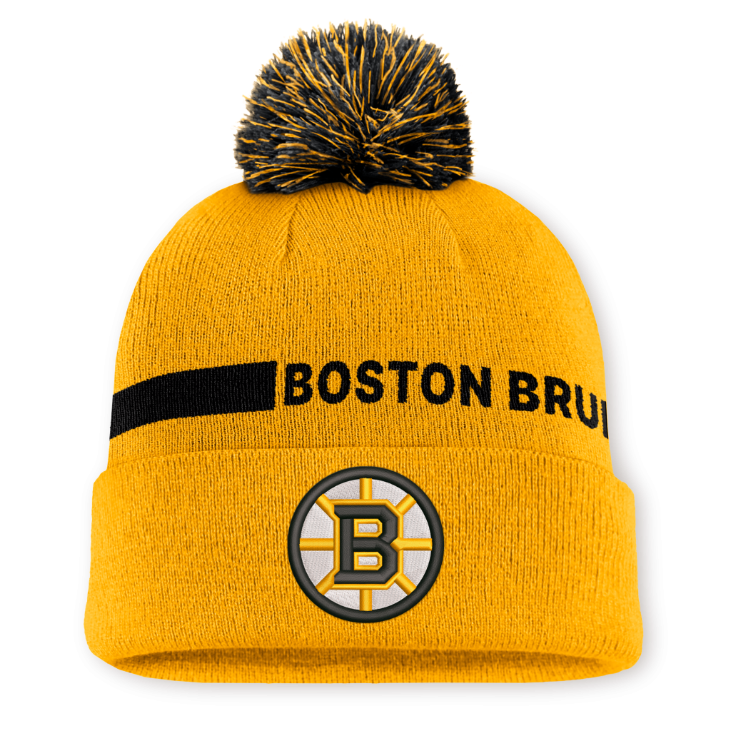 Boston Bruins Cuffed Pom Beanie